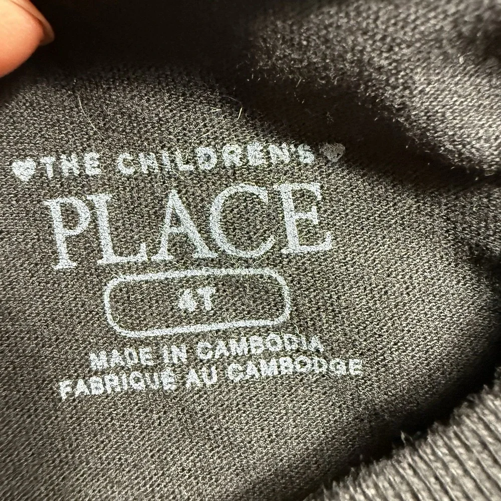 The Childrens Place Kids Halloween Shirt Black Long Sleeve Unicorn Pumpkins 4T